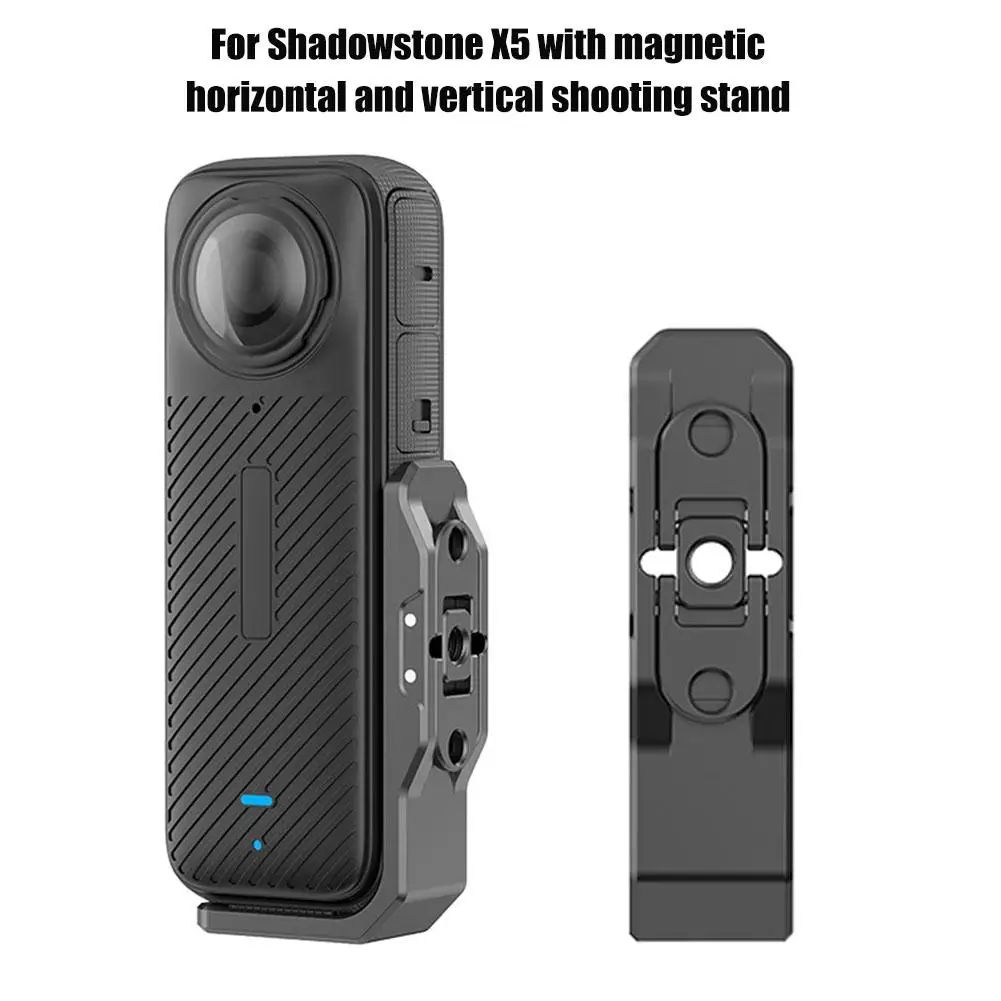 Magnetischer Halterungsadapter für Insta360X5/4, horizontale und vertikale Aufnahmehalterung für Insta X5 Sportkamera-Zubehör, L-förmig Image