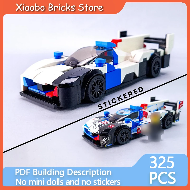 Stadtauto-Rennmodell MOC Bausteine Sportwagen V8 Modulare Technologie Geschenke Urlaub Zusammenbau Kinderspielzeug-Set Image