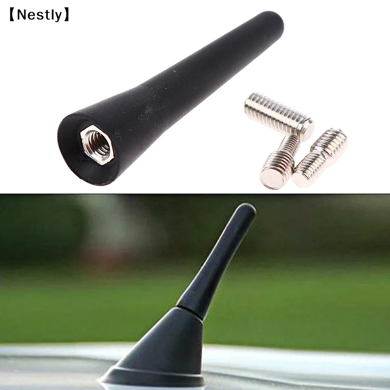 Universelle Autoantenne, 2,5 Zoll, kurze Autoantenne, FM/AM-Eingänge, M4, M5, M6〔Nest〕 Image