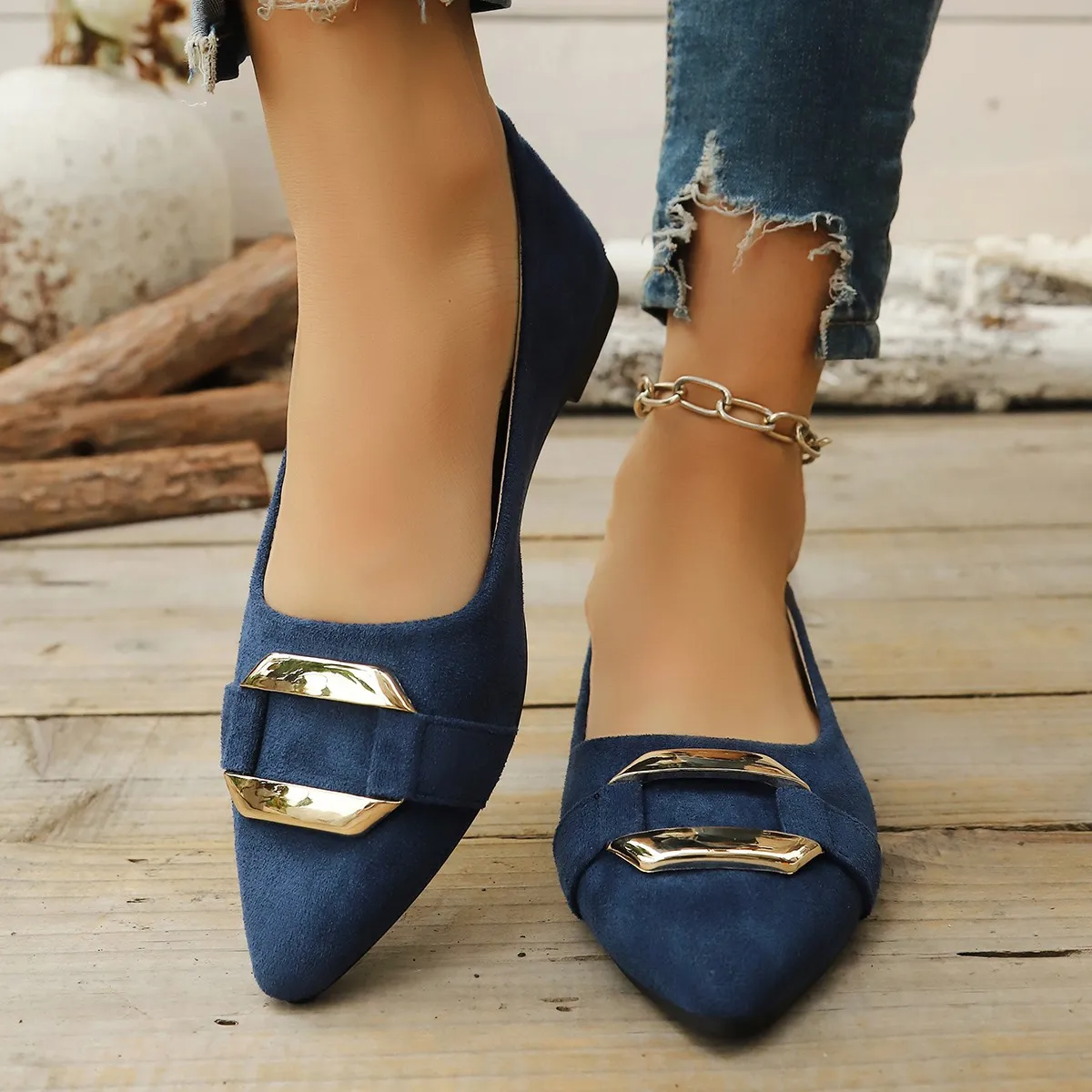 Frühling und Herbst Elegante Spitze Sexy Low Heel Casual Schuhe Modische Meistverkaufte Neue Bequeme frauen Einzelnen Schuhe
