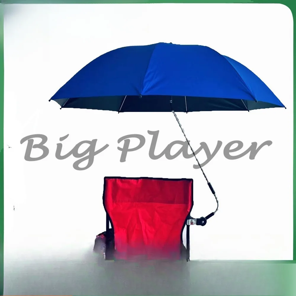 Neuer tragbarer Camping-Strandstuhl mit abnehmbarem Sonnenschirm, klappbarer Stuhl mit Klemme, Angelstuhl, Outdoor-Sonnenschirm