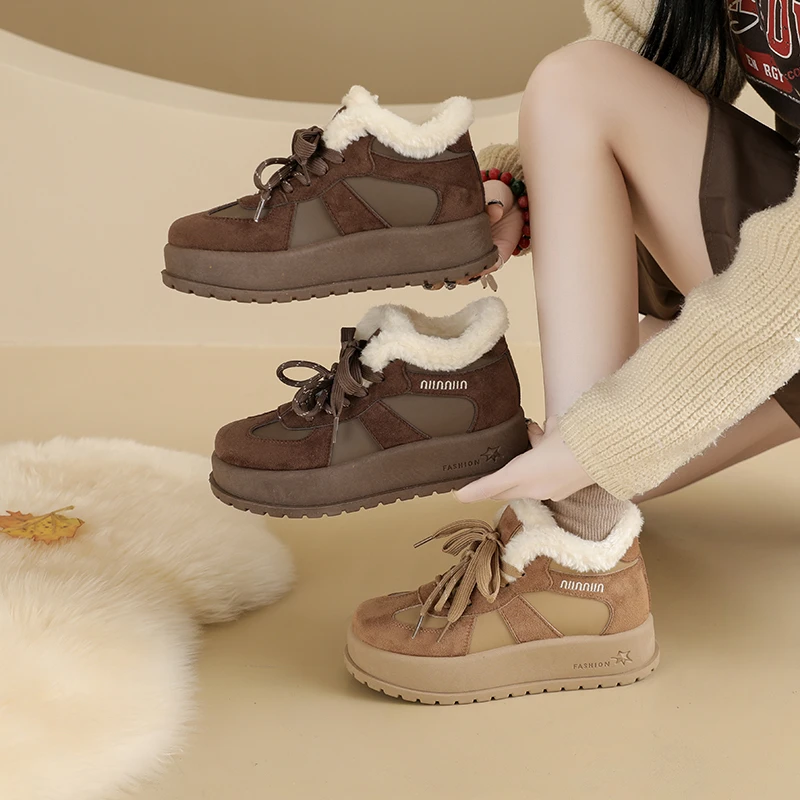 Winter Elegante Schnürschuhe Sexy Laufsport- und Freizeitschuhe Modische und beliebte neue bequeme Damenschuhe