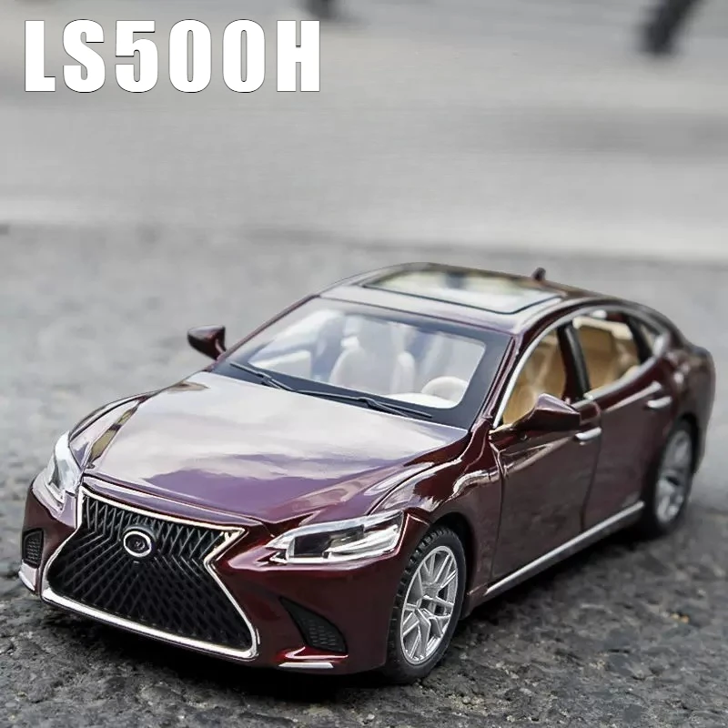 1:32 LS500H Automodell aus Legierung, Druckguss-Metall mit Licht und Ton, Spielzeugfahrzeugmodell, Simulationskollektion, Geschenk für Kinder Image