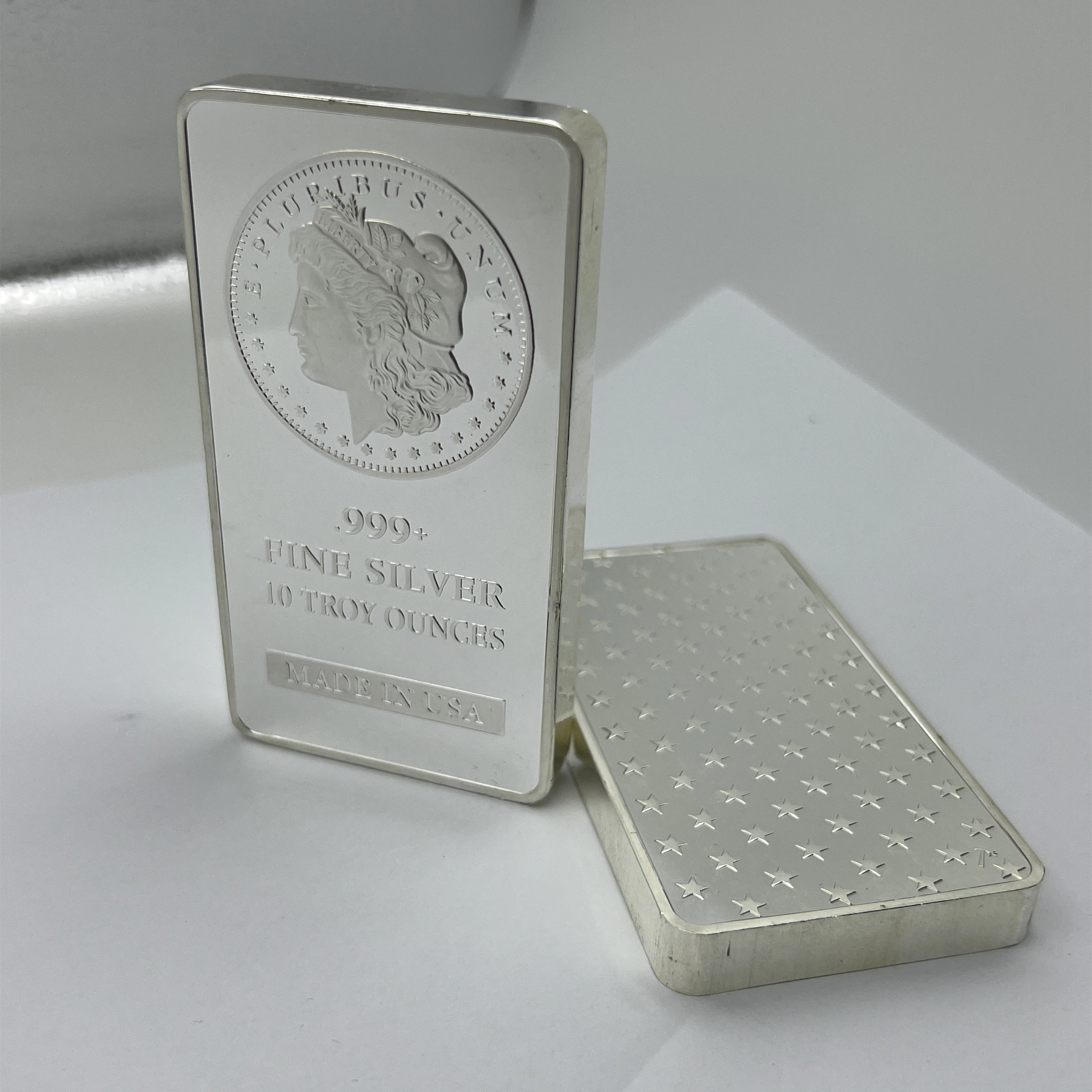 2025, nicht magnetisch, 10 OZ USA-Abzeichen, versilberte Münze, vakuumversiegelte Packungsleiste Image