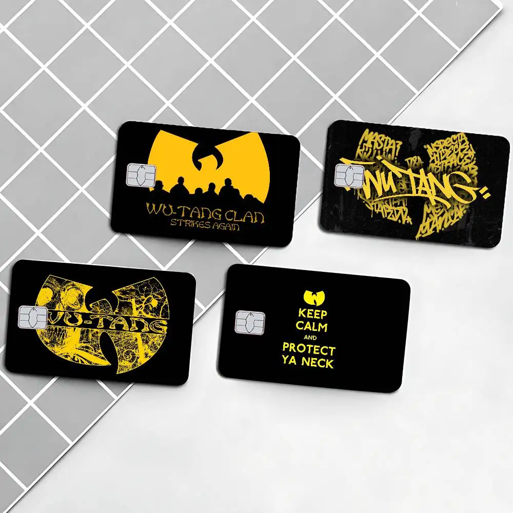 WU-TANG-CLAN HIP-HOP Anime Cartoon Bären-Haut Aufkleber-Folie für Große Kredit- und Debitkarten Vorderseite