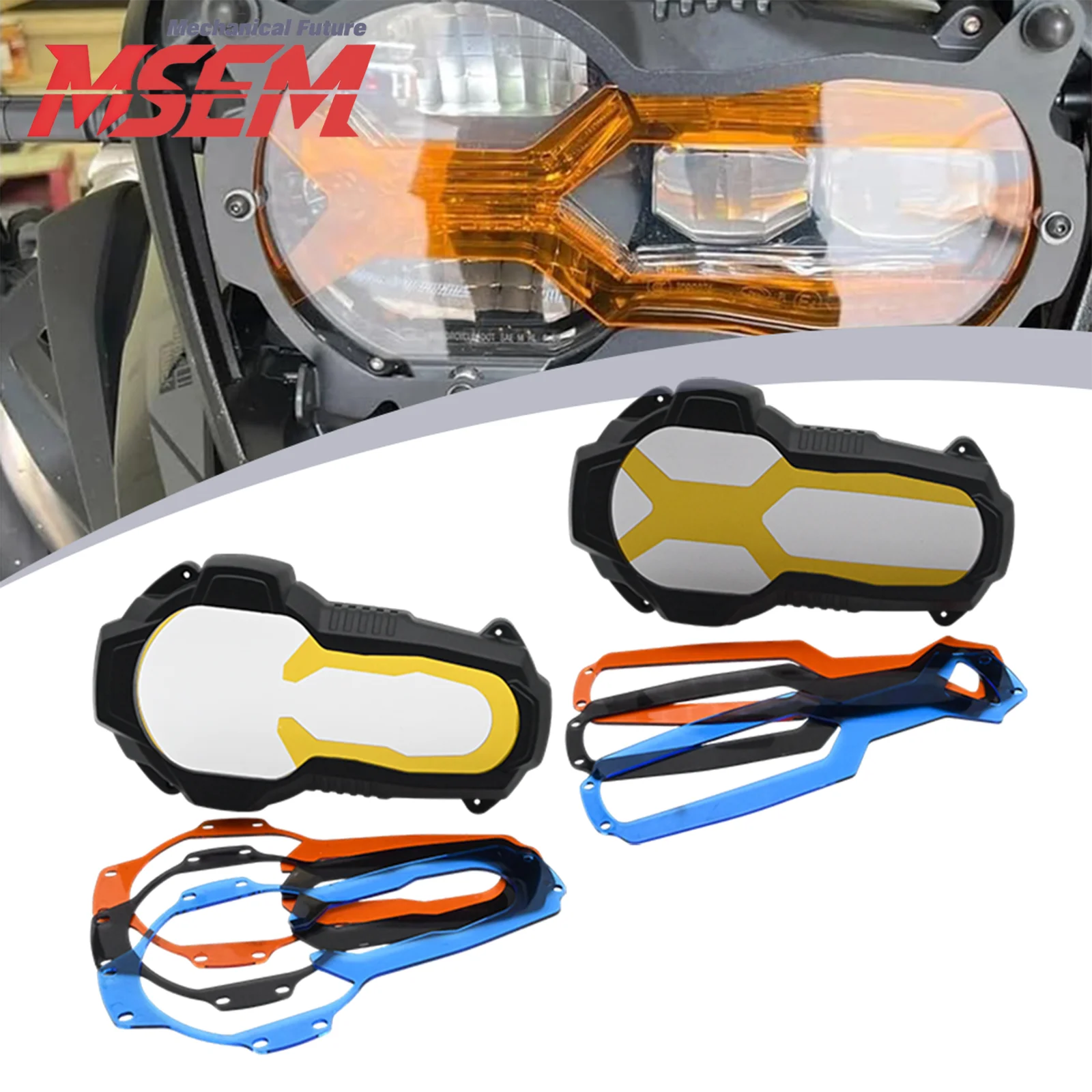 Motorrad-Scheinwerferschutz, Schutzabdeckung für BMW R1200GS R1200R R1200RT R1250GS&Adventure R1250R R1250RS 2014-2024 Image