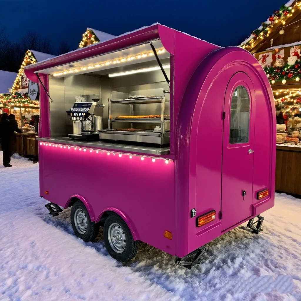 Remorque de nourriture en plein air, cuisine Mobile, chariot de Hot-Dog, Van de nourriture, camion de crème glacée, camion de nourriture pour parc, café, démarrage