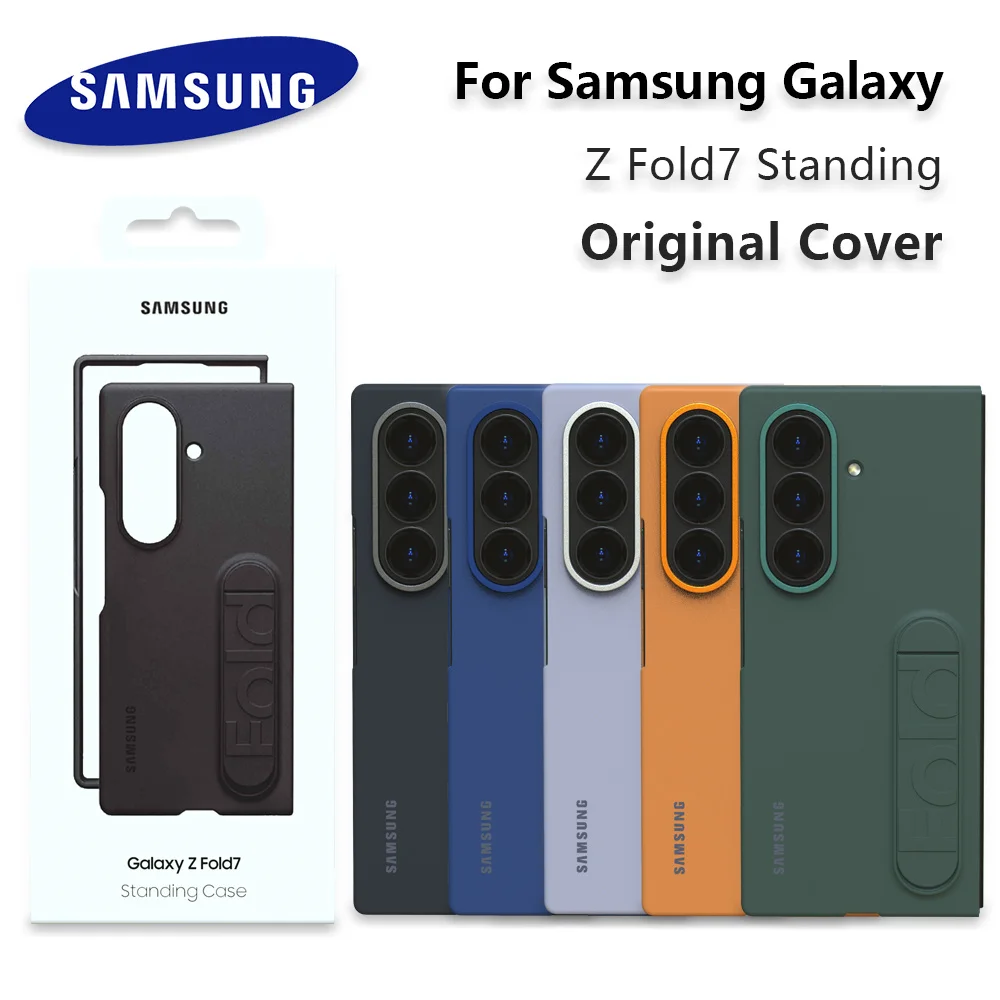 Original Für Samsung Galaxy Z Fold7 Stehende Fall Hohe Qualität Faltbare Halterung Abdeckung Für Z Fold7 Protector Shell & Box Image