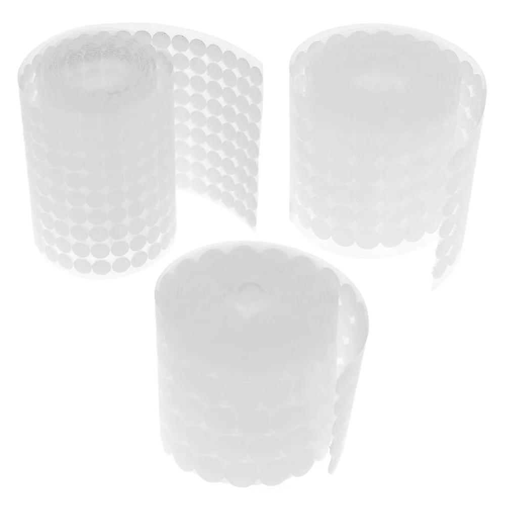 5000-1000 Paar 20/15 mm doppelseitiges Klebeband mit Haken, Punktgurtscheiben, weiß, für Handtaschen, Schuhe, Kleidung, Regenschirme