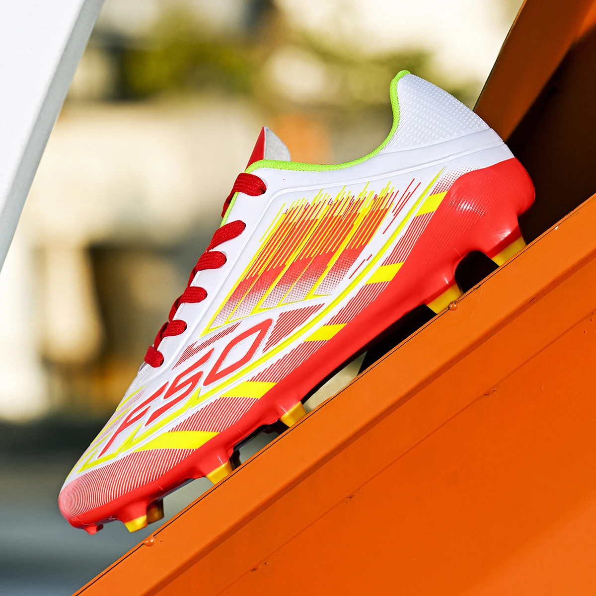 Outdoor AG/FG Fußballschuhe, hochwertige PU-Gewebe-Verbundoberfläche, verschleißfeste TPU-Sohle, Unisex-Fußballschuhe für Kinder und Jugendliche