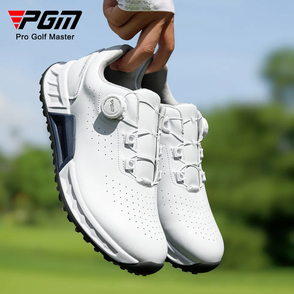 PGM Golfschuhe für Herren, dämpfende Rebound-Sneaker, Knopfschnürsenkel, Herrenschuhe, atmungsaktive Sommerschuhe Image