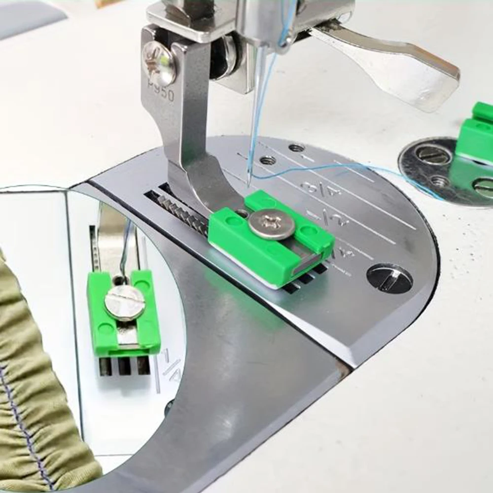 P950 Verstellbarer Industrienähmaschinen-Faltenpresserfuß, kompatibel mit Steppstich und Präzisionsfalten, robuste Struktur, Flachbett-Nähmaschinen-Faltenpresserfußbasis S004170 Image
