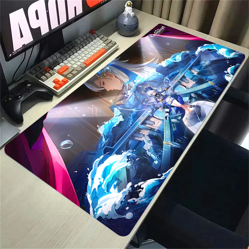 XXL 90x40cm Anime Hydro Archon Gaming-Mauspad, Rutschfester Gummirand, Große Schreibtischunterlage für PC-Gamer & Büro Image
