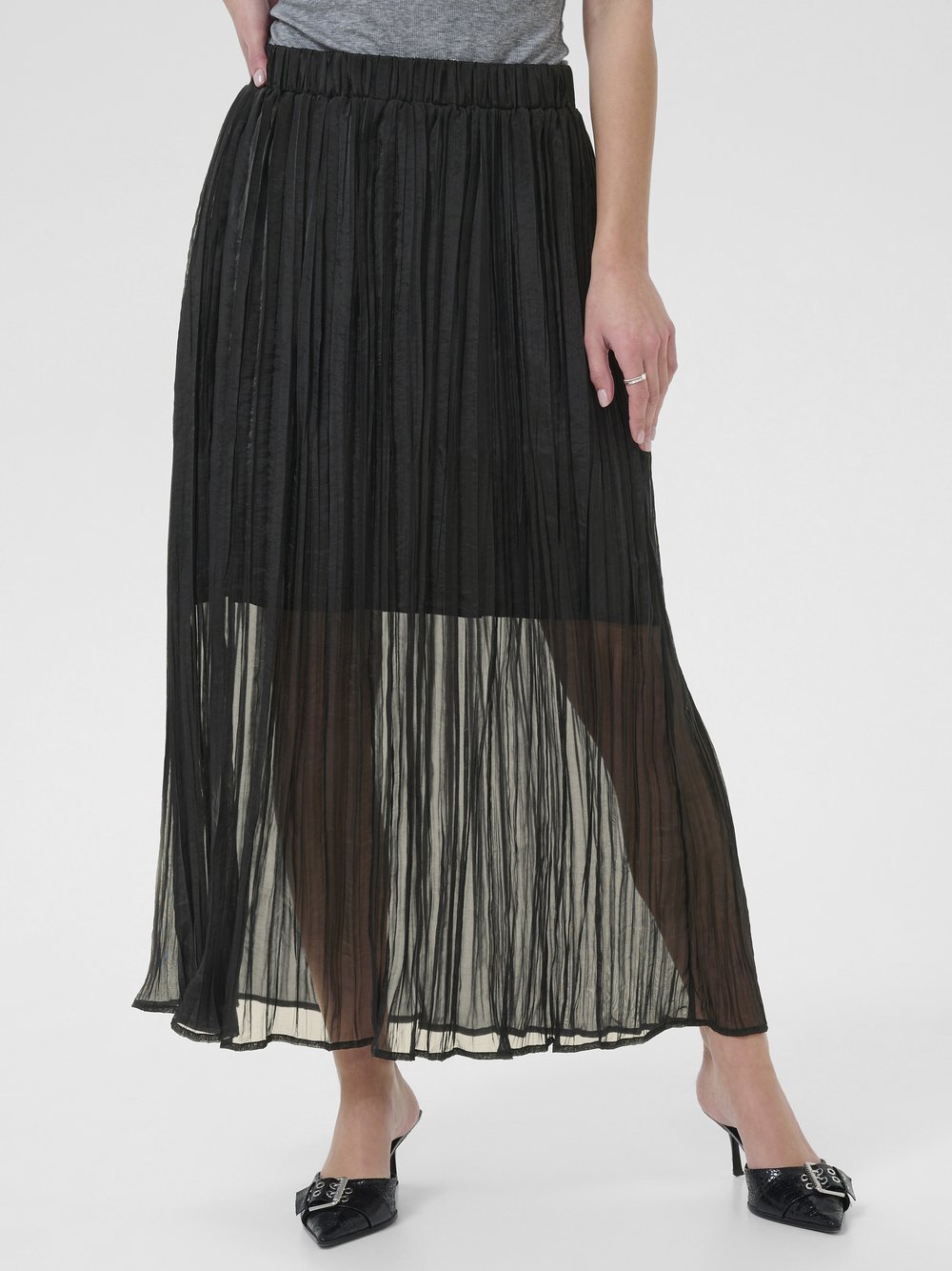 Kaffe Rock KApery Elastische Taille Damen schwarz, 44