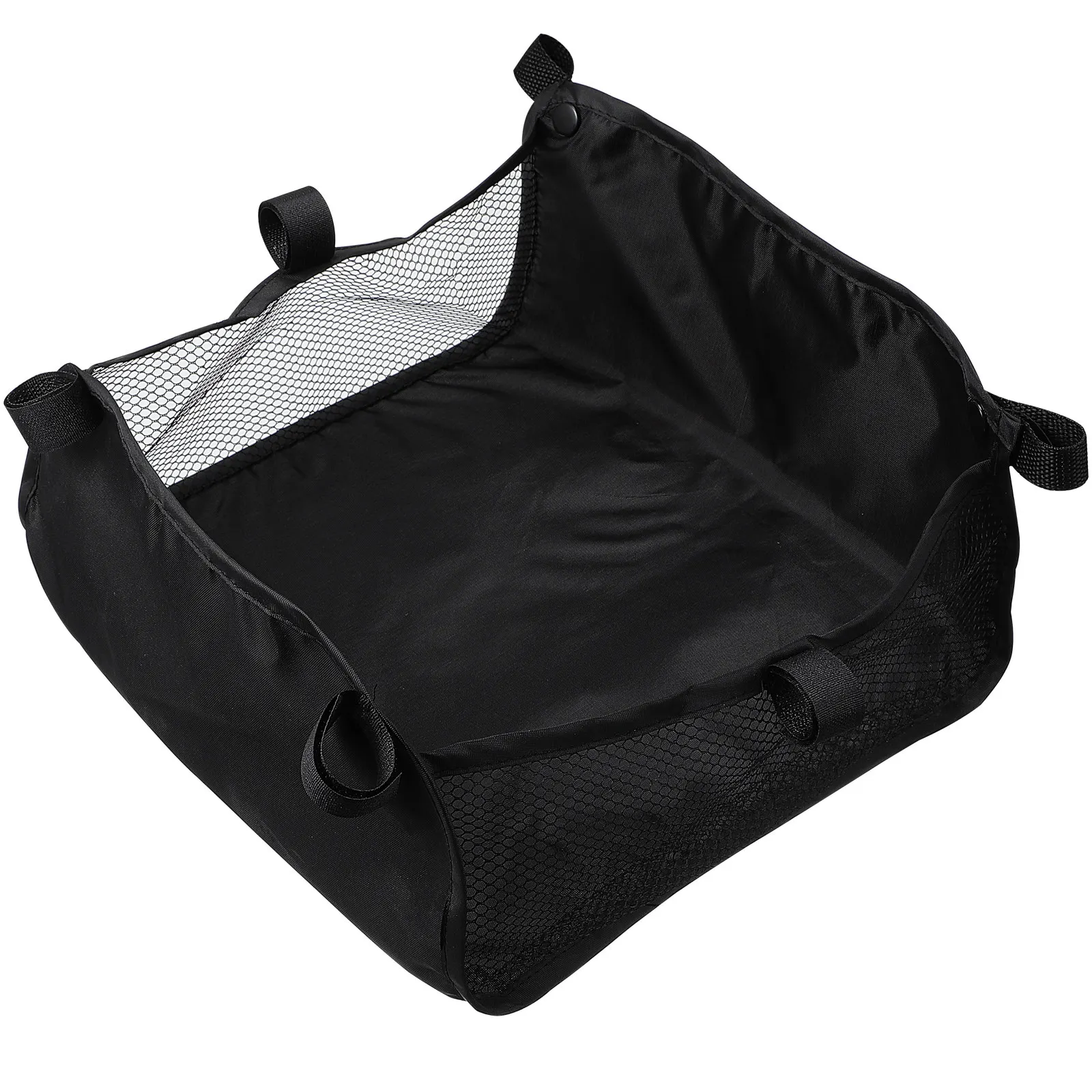 Aufbewahrungskorb für Kinderwagen, Oxford-Stoff, leicht, faltbar, Organizer, Netztasche unter dem Kinderwagen, große Aufbewahrungskapazität
