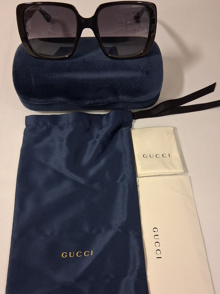 Gucci Accessories | Gucci Gg0632s 001 Square Sunglasses Black 56mm Lens Category 3 New | Color: Black | Size: Os