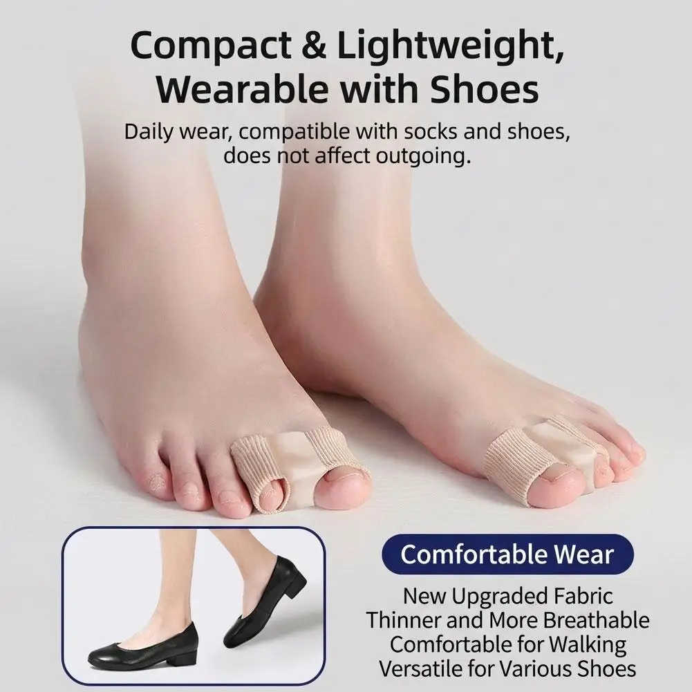Hallux-Valgus-Korrektor und Zehenspreizer aus SEBS – Komfortabler Großzehen-Abstandshalter zur Schmerzlinderung, tragbar im Schuh Image