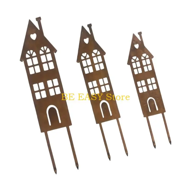 E28F Holiday Outdoor-Set mit 3 Metallpfählen für den Rasen Image