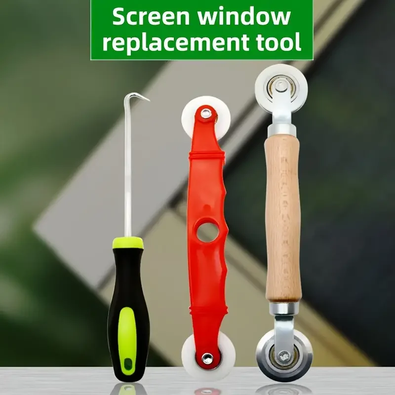 3-teiliges Bildschirmbefestigungsset – mühelose Installation von Tür- und Fensterscheiben – langlebige, vielseitige Werkzeuge für eine nahtlose Reparaturlösung Image