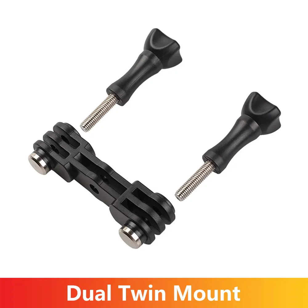 Dual Twin Mount Vertikaler Adapterhalter für GoPro Hero 13 12 11 10 9 8 7 Insta360 SJCAM AKASO DJI Osmo Action-Kamera-Zubehör Image