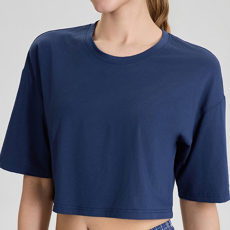 Women's pilates top Yoga Shirts Yoga Tops Crew Neck Skin Friendly Lightweight Comfortable Basic Short Sleeve Sports Solid Color Top For Gym Workout Running Fitness Activewear