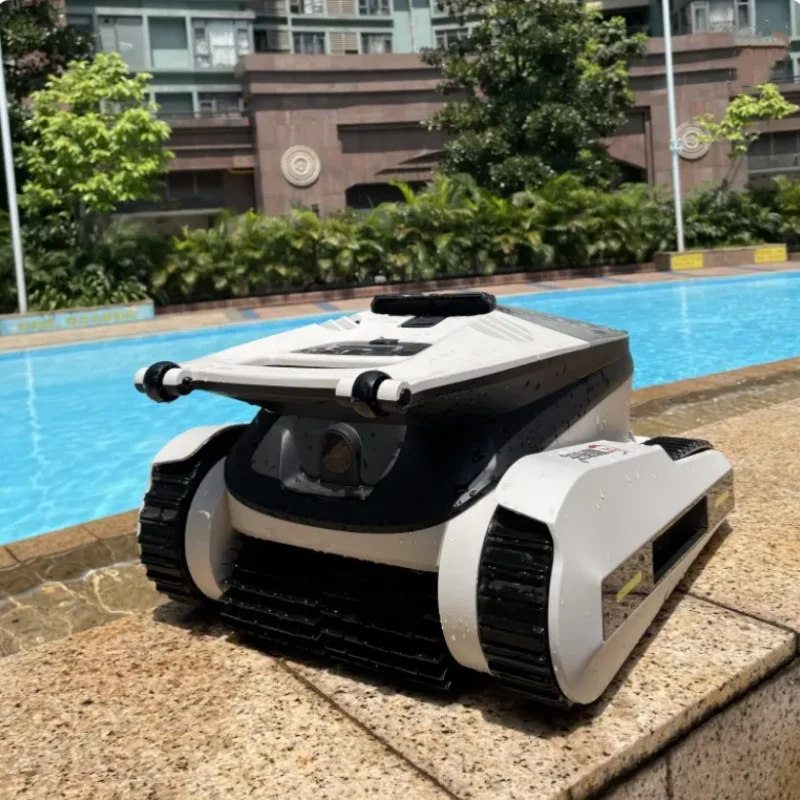 Robot de nettoyage automatique de piscine, robot intelligent sans fil pour piscine, nettoyeur de piscine pour piscine à poissons