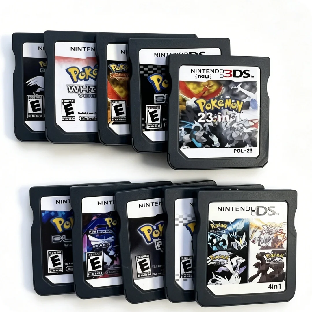 Cartouche de jeu vidéo de la série Pokemon DS, carte de console de jeu vidéo HeartGold SoulSilver Diamond Platinum Pearl NDS 3DS