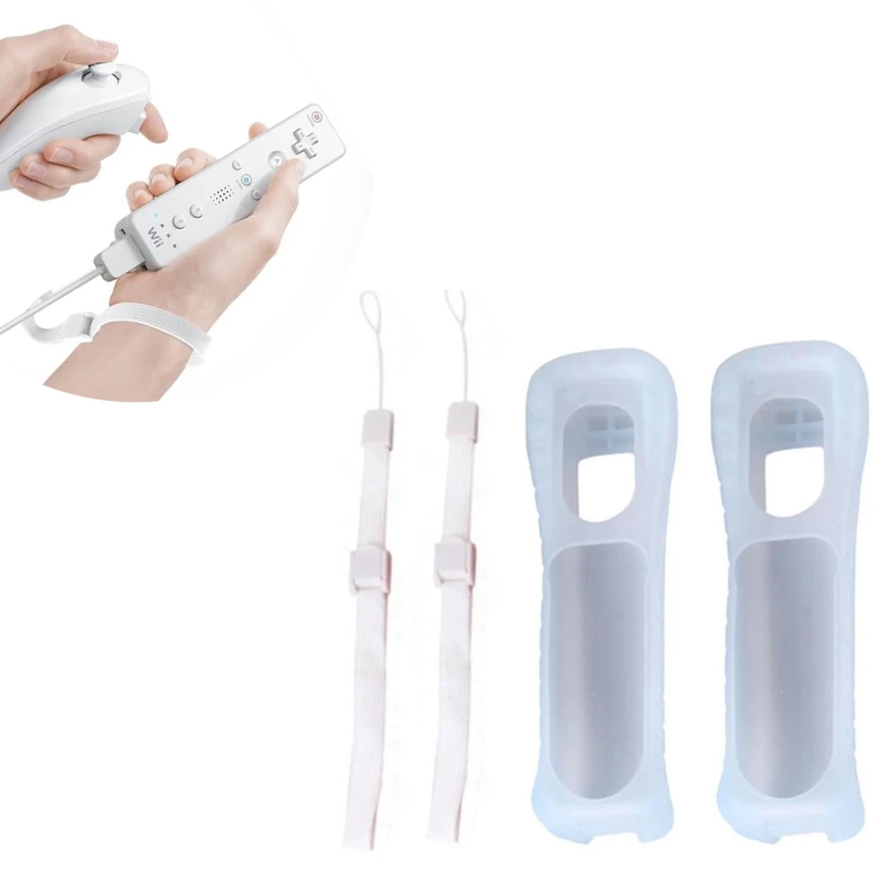 For Wii Controller Case Cover Wireless Remote Gamepad Silicone Case Video Game Protective Shell Case Cover