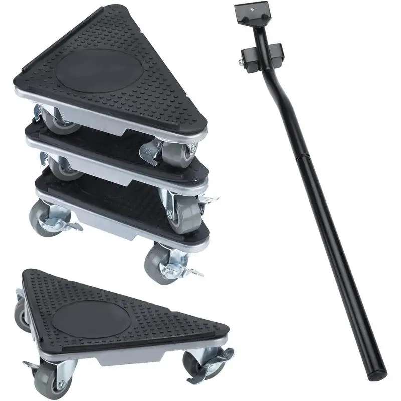 Furniture Mover Dolly Furniture Mover With Wheels & Furniture Lifter Carbon Steel Furniture Lifter With 3 360 Rotatable Rubber