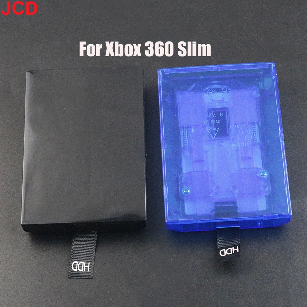 JCD 1pcs Hard Disk Case For Xbox 360 Slim HDD Hard Drive Box For Xbox 360 Slim Enclosure Cover Shell HDD Holder Bracket Part