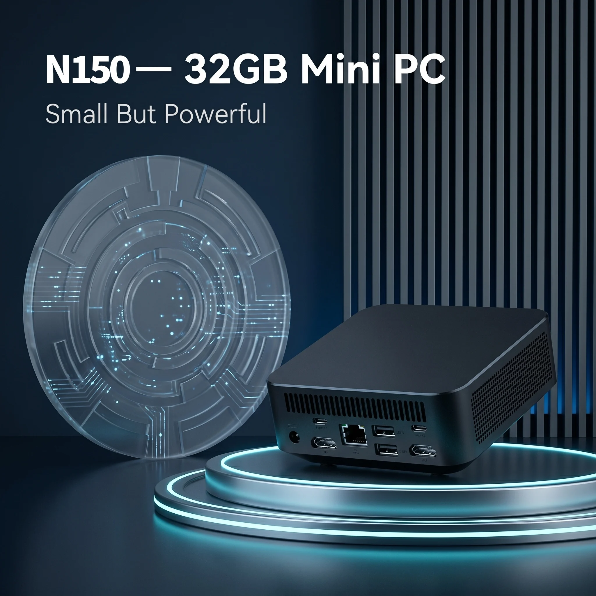 New Intel N150 Inetl Core i3 Office/home BT5.2 Wi-Fi 6 Mini PC 32GB Ram 2TB SSD HD 4K Portable Gaming Mini PC Desktop Computer