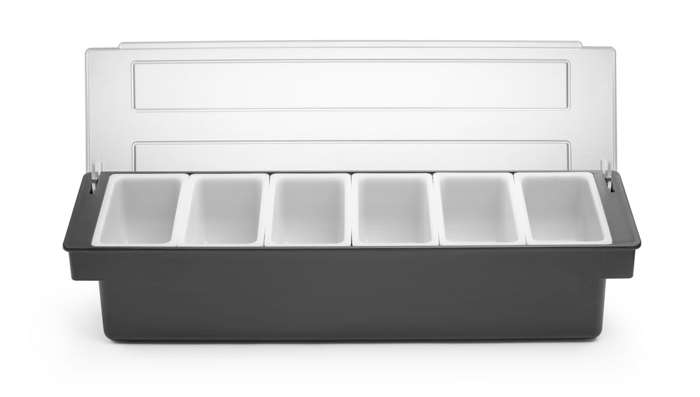6x Zutatenbehälter – 6 Fächer,BarUp,480x150x(H)100mm Image