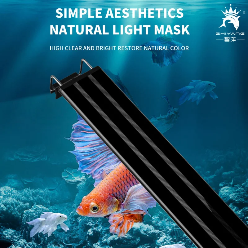 4-Reihige Farbwechsel-Aquarium-LED-Beleuchtung - Pflanzenbecken-Lampe mit UK/EU/US-Stecker, Einstellbares Spektrum für Fischbecken Image