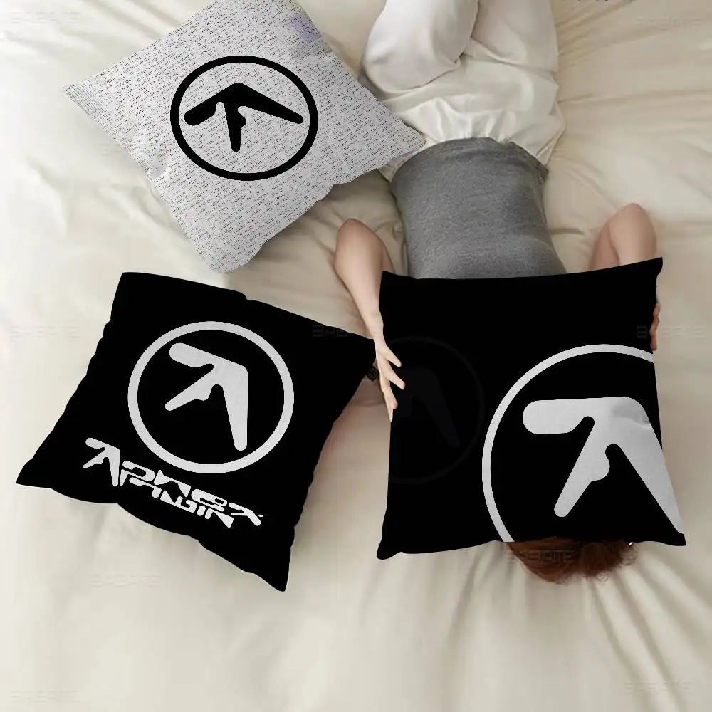 A-Aphex Twin Kissenbezug, Auto-Kissenbezug für Sofa, Auto, Weihnachtsgeschenk, 40 x 40 cm, 45 x 45 cm Image