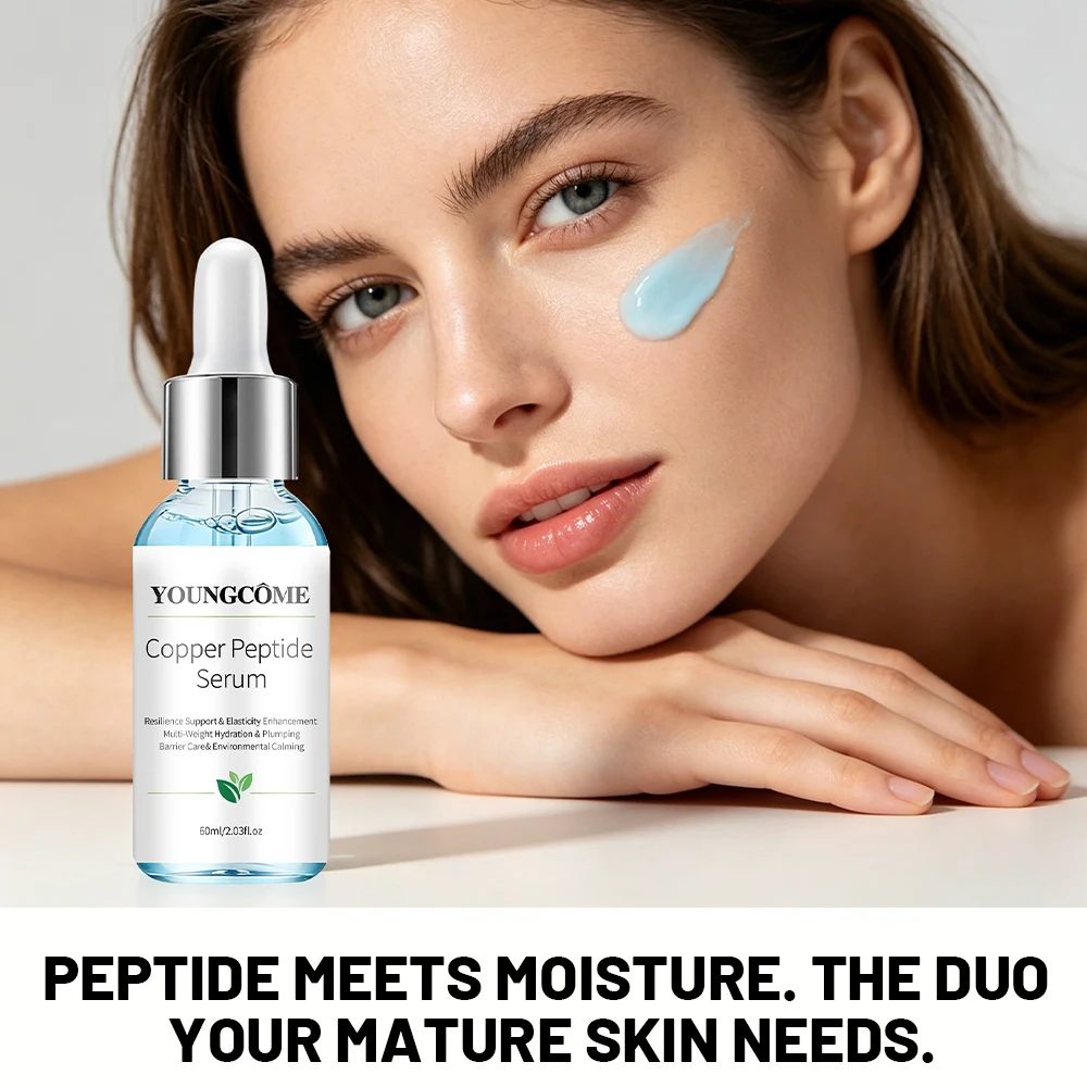 YOUNGCOME Kupferpeptid-Serum – Mehrfachwirksame Feuchtigkeitspflege & Aufpolsterung, Barriereunterstützung, Beruhigung & Elastizität 40/60ml Image