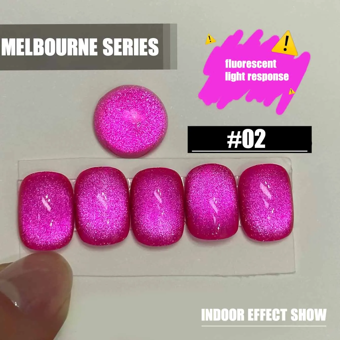 MIANEL 12ML 1 Stück Meistverkaufter Flash Melbourne Glasperlen-Magnet Katzenauge-Magnet Nagellack Rot Grün Blau Nägel Nagelzubehör Image