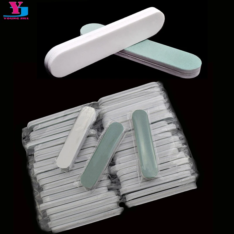 100 teile/los Nail Art Puffer Datei Mini Block Pediküre Maniküre Pflege Polieren Schleifen Gel Polieren DIY Esponja Maquiagem Tools Kit Image