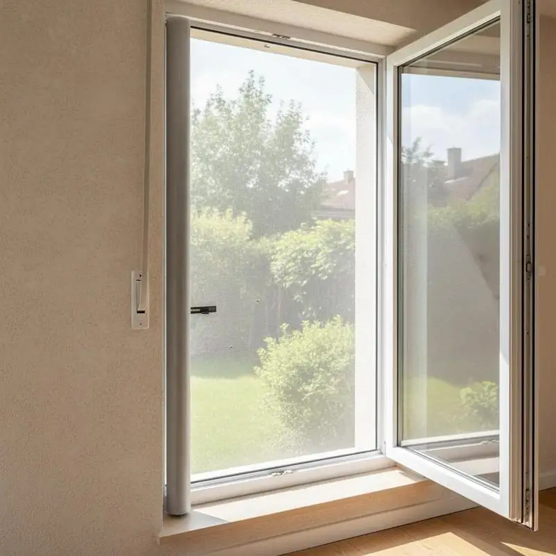 Silbernes Aluminium-Fliegengitter 112x2000 cm rostbeständig Feinmaschiges Insektenschutznetz individuell zuschneidbar für Fenster und Türen