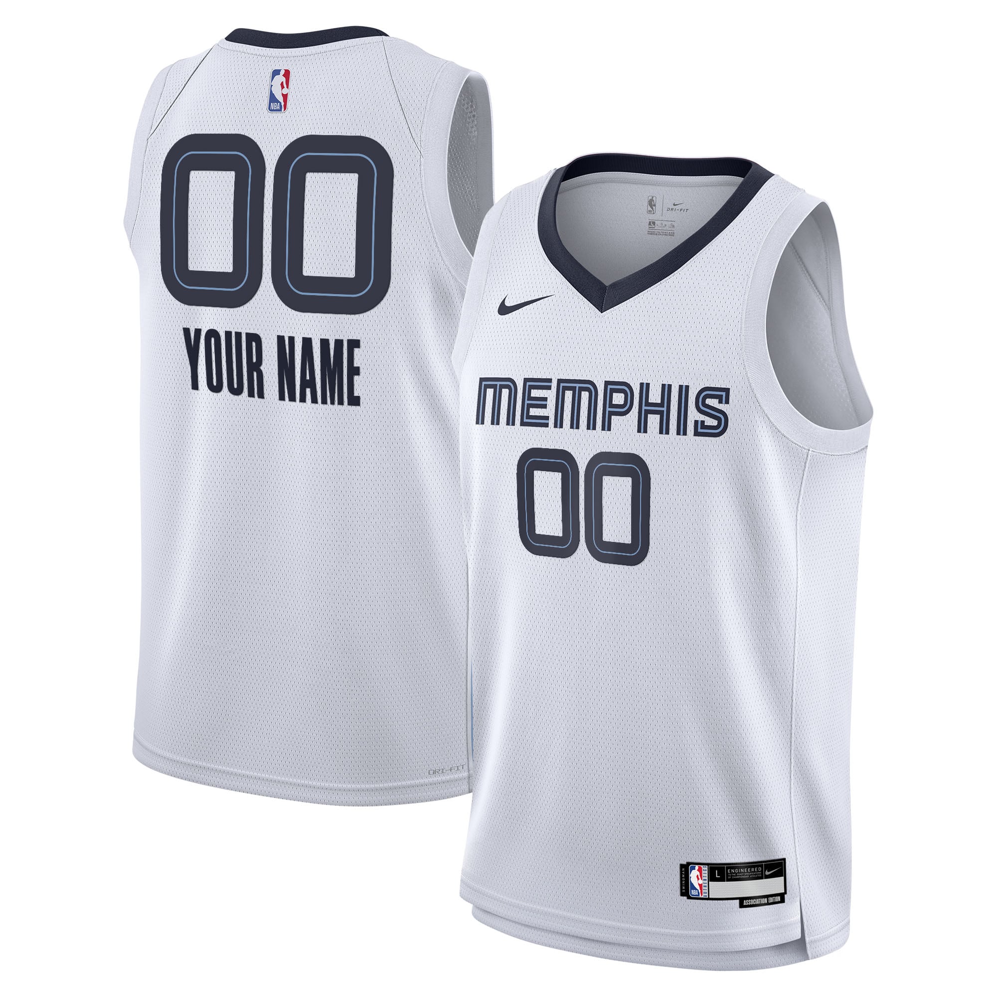 Maillot Swingman NBA Association des Memphis Grizzlies - Jeune - unisexe Taille: L