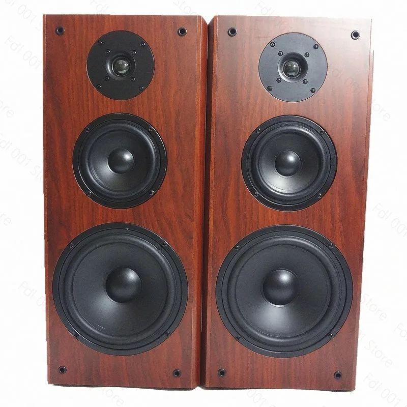 100W 8-Zoll-Lautsprecher, Drei-Wege-Frequenzwege, hochwertiger passiver Holzlautsprecher für Heimkino und HIFI Image