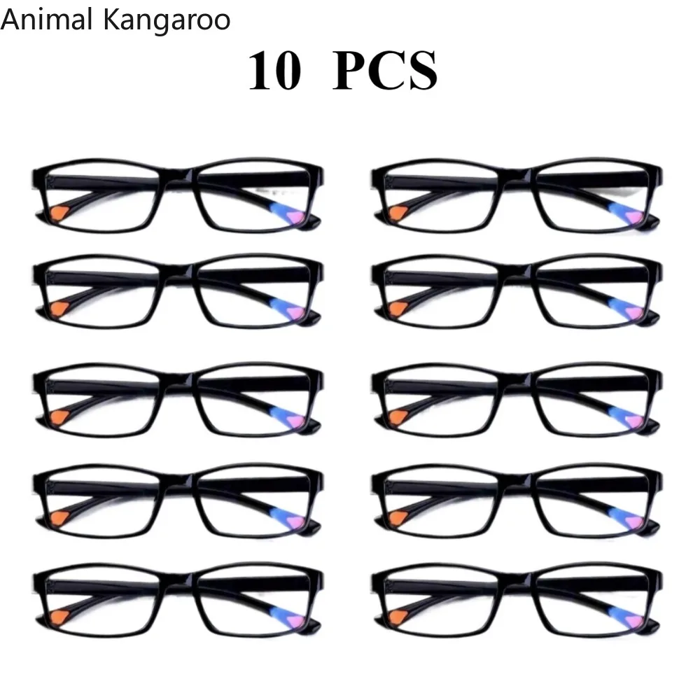 10 Stück Lesebrillen, ultraleicht, Anti-Blaulicht, Presbyopie-Brillen, Hyperopie-Brillen, Lesebrillen +1,0 1,5 2,0 2,5 3,5 4,0 Image