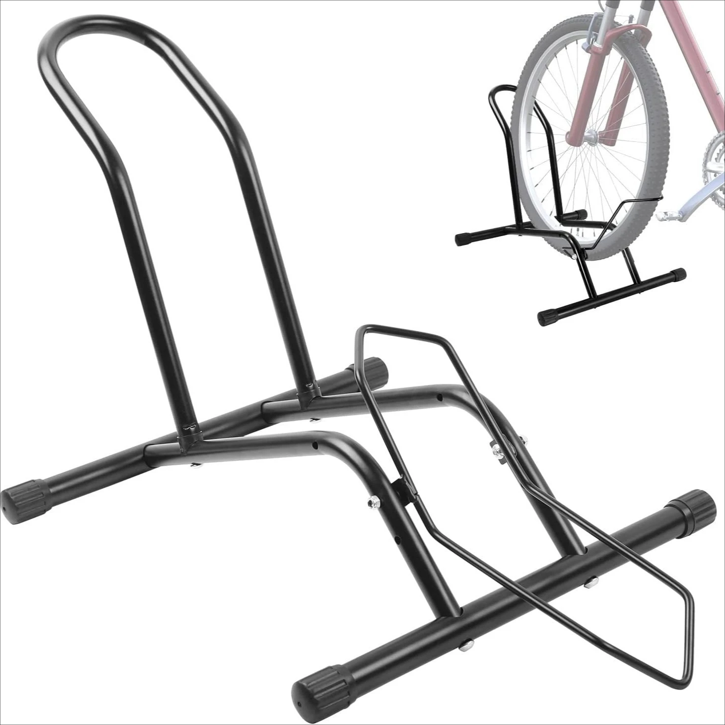 2-in-1-Fahrradständer – kompatibel mit allen gängigen Radgrößen von 16 bis 29 Zoll Image