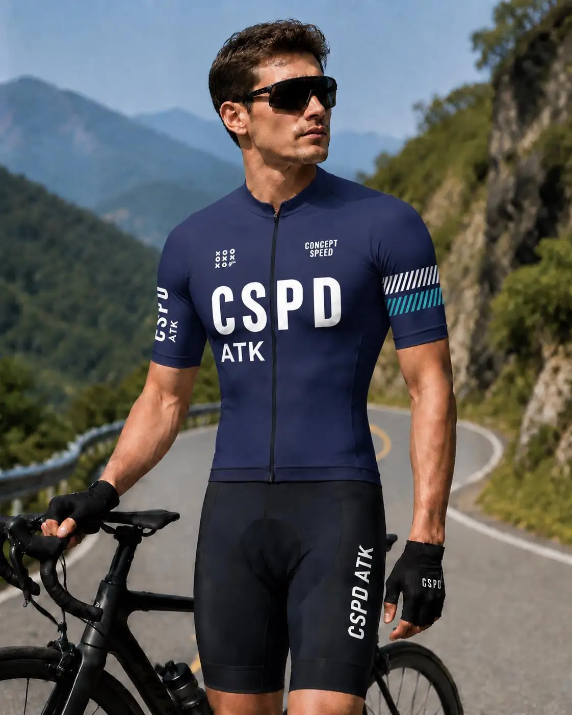 CSPD ATK – ensemble de maillot de cyclisme pour hommes, ensemble de maillot de cyclisme d