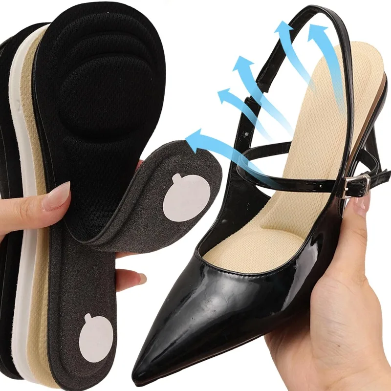 Vorfuß-Polster-Einlegesohlen aus weichem Schaumstoff, rutschfeste Komfortpolster für High Heels, Pumps, flache Schuhe, Sandalen, Keilabsätze und Slipper Image