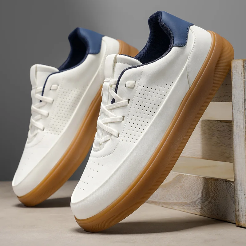 2025 herbst Neue Stil Atmungsaktive Rutschfeste Vielseitige Casual Schuhe Weiße Schuhe männer Bequeme Sport Schuhe
