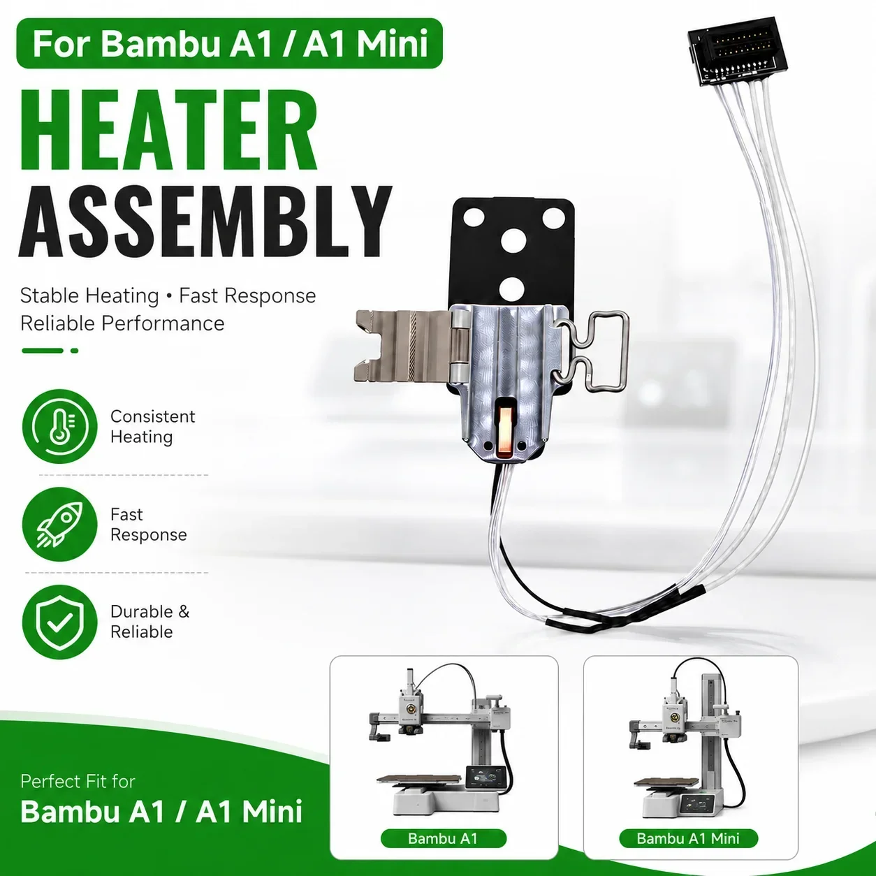 Bambu A1 / A1 Mini Heizeinheit Ersatzteil Hotend Heizkomponente für 3D-Drucker Zubehör Image