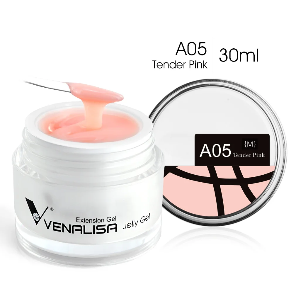 30 ml Venalisa Builder Jelly Gel French Soak Off UV LED Poly Nagelgel Perlrosa Funny Bunny Nagelverlängerung Nagelmaniküre Image