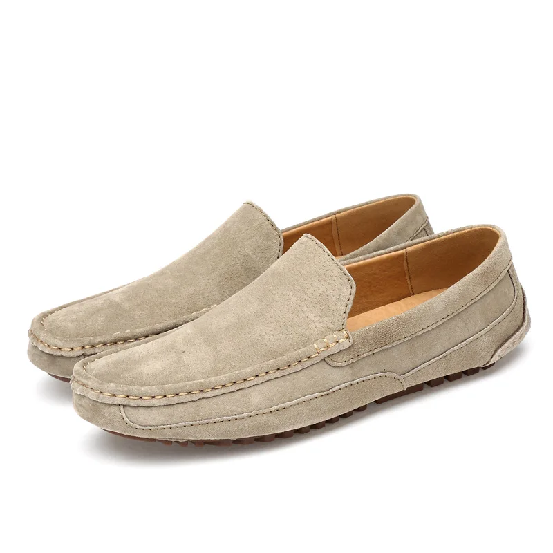 Wildleder Leder Männer Müßiggänger Luxus 2021 Casual Schuhe Für Männer Boot Schuhe Handgemachte Männer Slip Auf Fahren Schuhe Männlichen Mokassins Zapatos 99