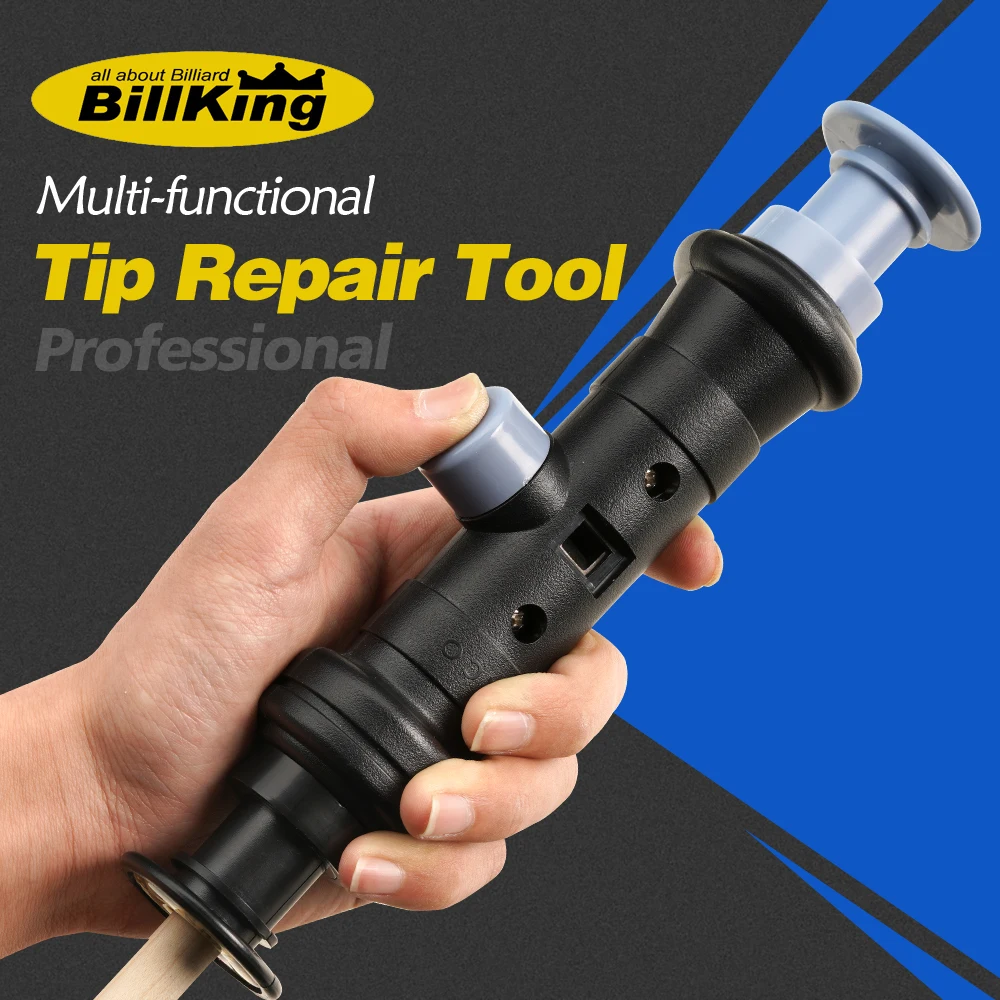 Billking Tool Ferrule Billard-Reparaturset: Spitzenplatte, Spitzenformer, Spitzenkantenschneider, Poolqueue-Spitzenpflege, Billardzubehör Image