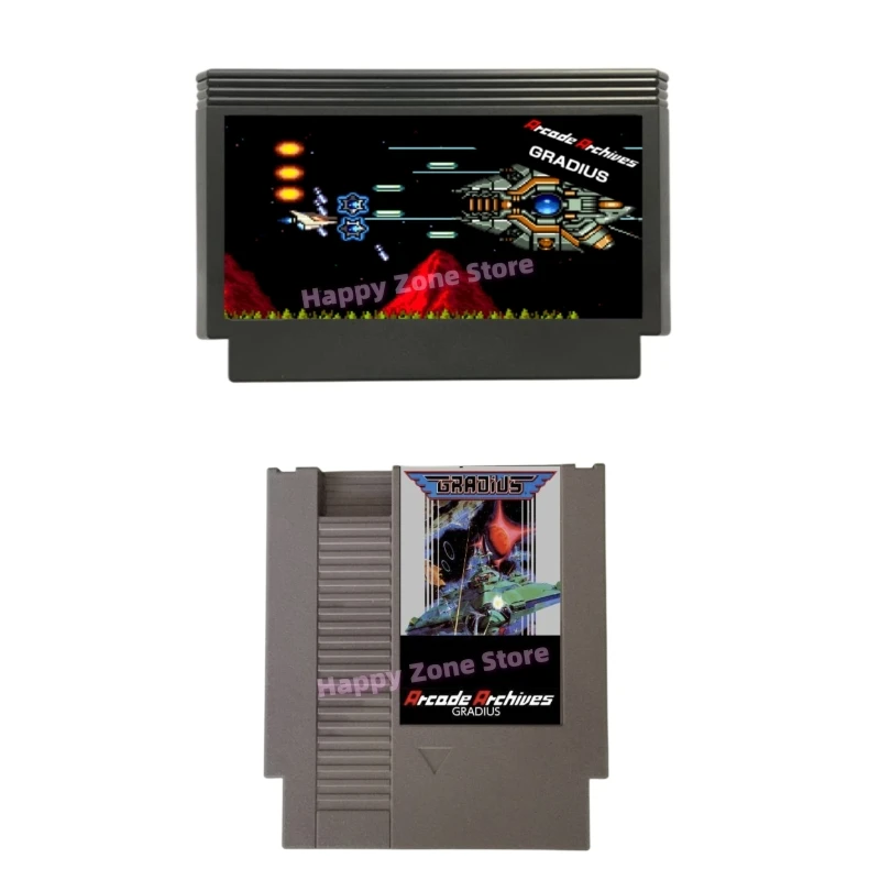 Gradius Arcade Archives Game Cartridge for FC / NES Console 60Pins / 72Pins Video Game Card